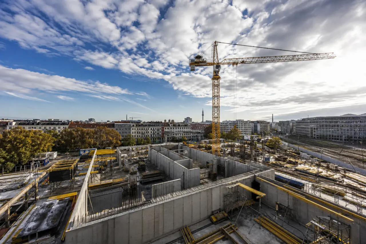Großbaustelle DEZET BAU – Generalunternehmer Wien